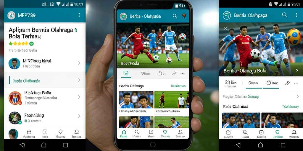 Tampilan antarmuka MVP789 yang modern dan informatif untuk penggemar olahraga bola.