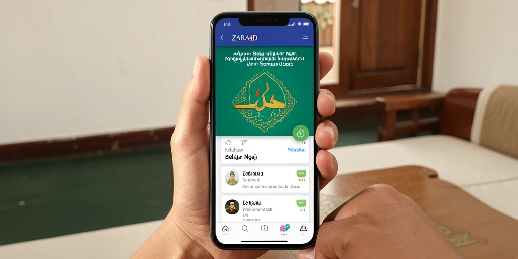 Antarmuka ZARA4D yang menarik untuk belajar ngaji.