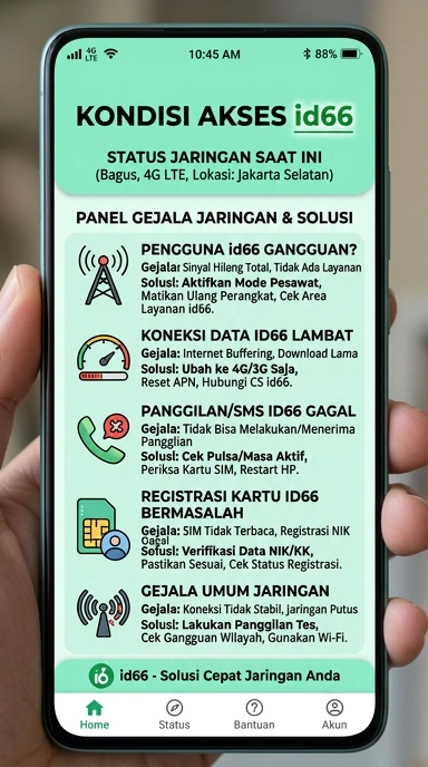 Tampilan link alternatif id66