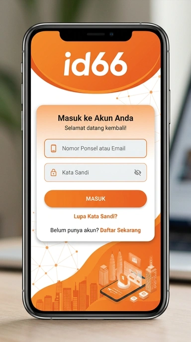 Tampilan halaman login id66
